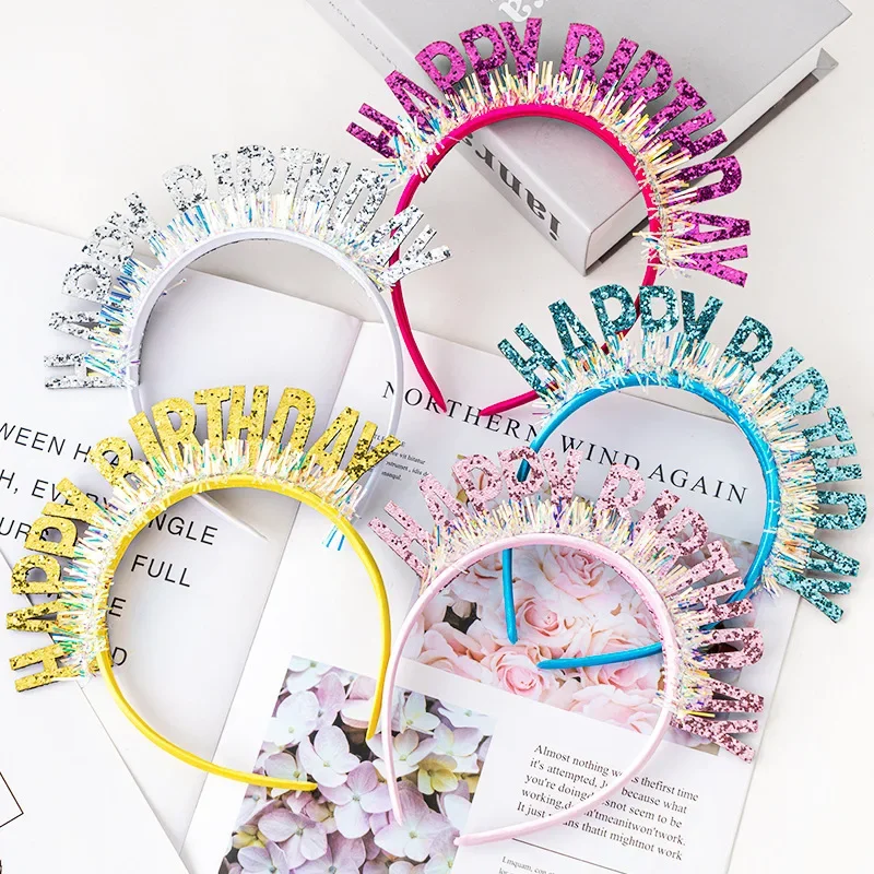 Science Of Happiness - Happy Birthday Headband Girl's Birthday Decoration