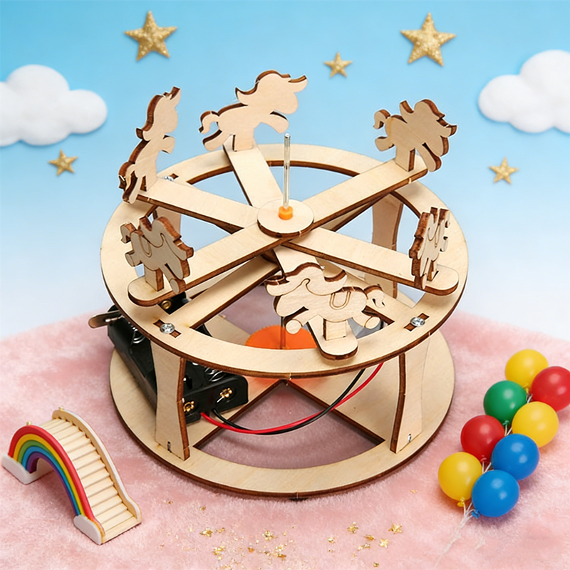 Science Project Diy - HUAHUABuild Your Own Carousel Educational Toy