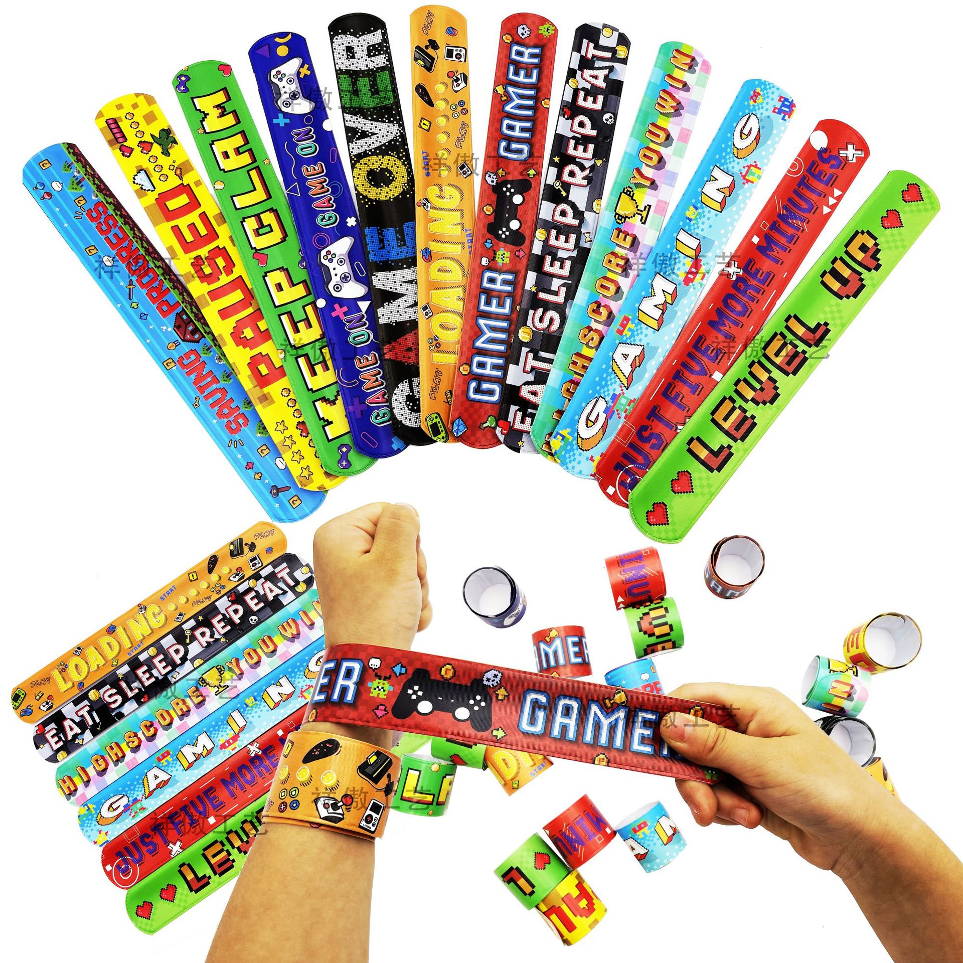 Science Of Happiness - 12pcs Gaming Slap Bracelets Gifts Game