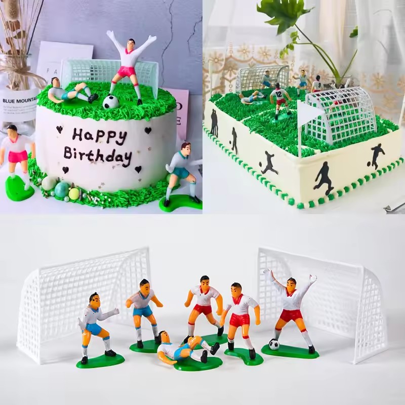 Science Of Happiness - Soccer Birthday Decoration Game Football Cake
