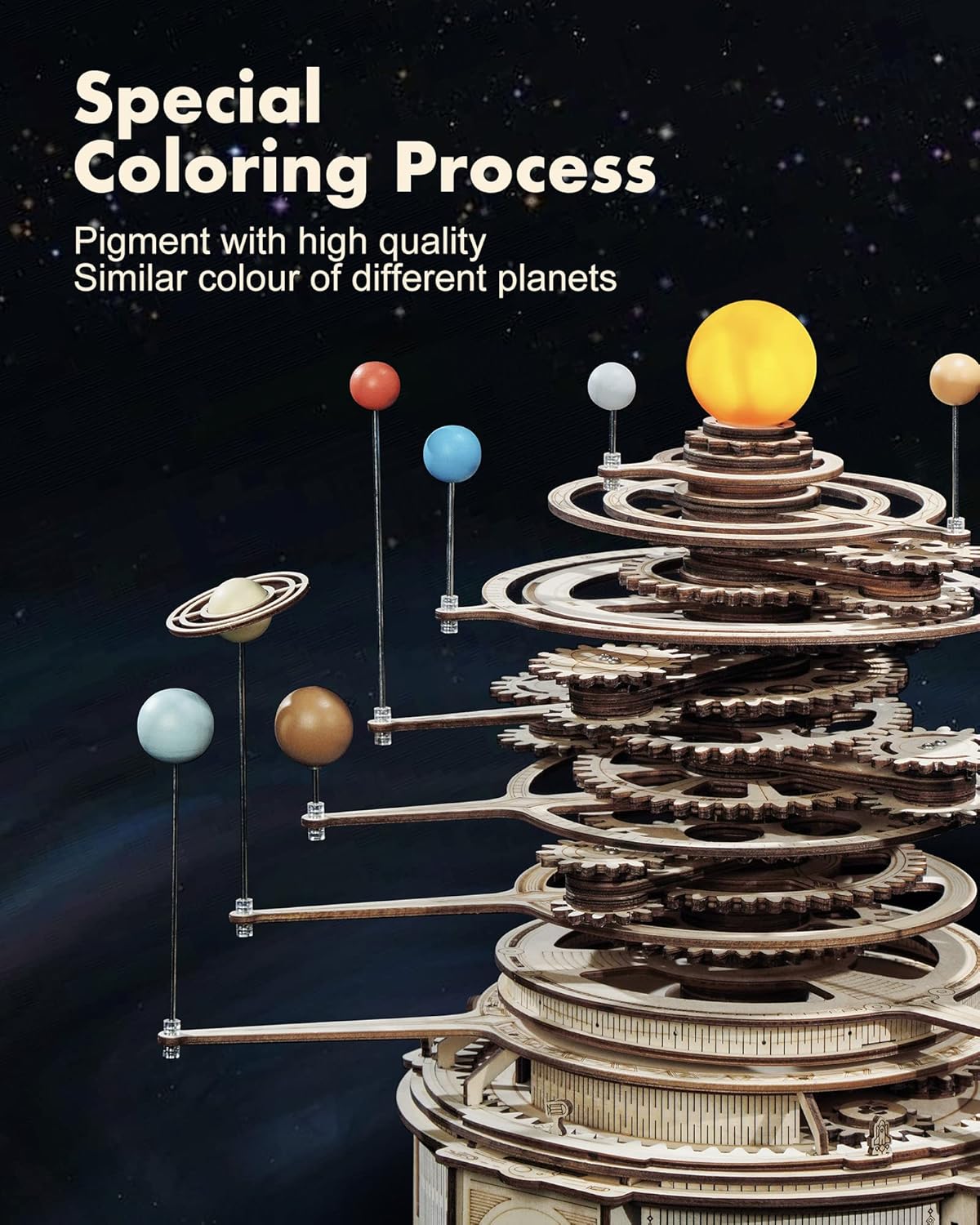 3D Wooden Puzzles for Adults-O - огляд і ціна Solar System Orrery