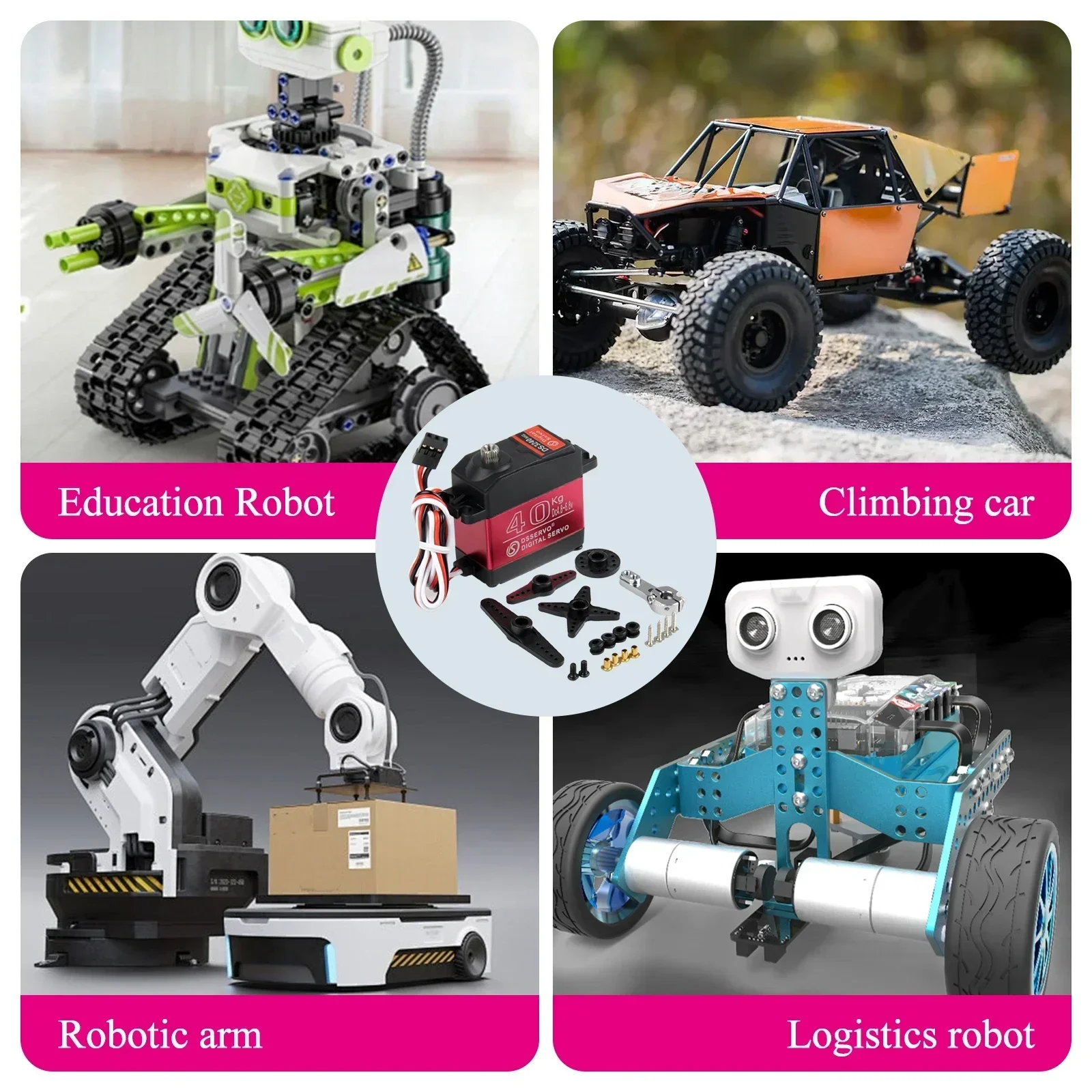 Digital Servo 40KG 180/270 Deg - огляд і ціна Robot Arm Motor