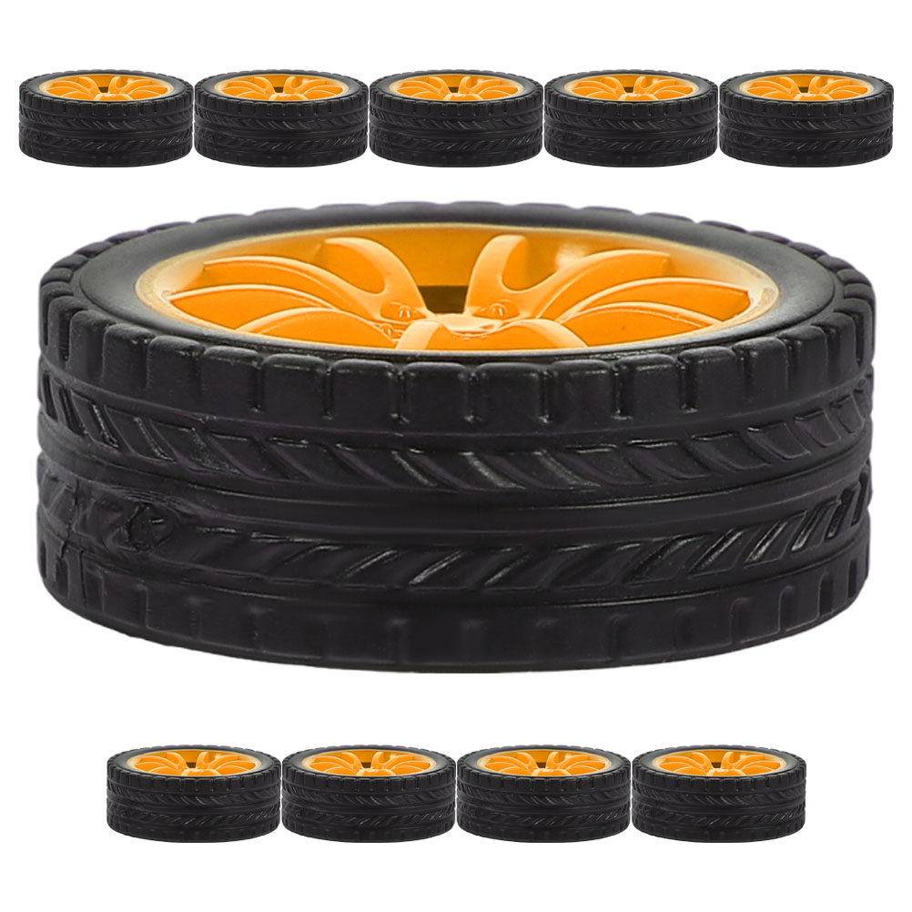 10Pcs Rubber Car Wheels Stable - огляд і ціна Science Project Diy