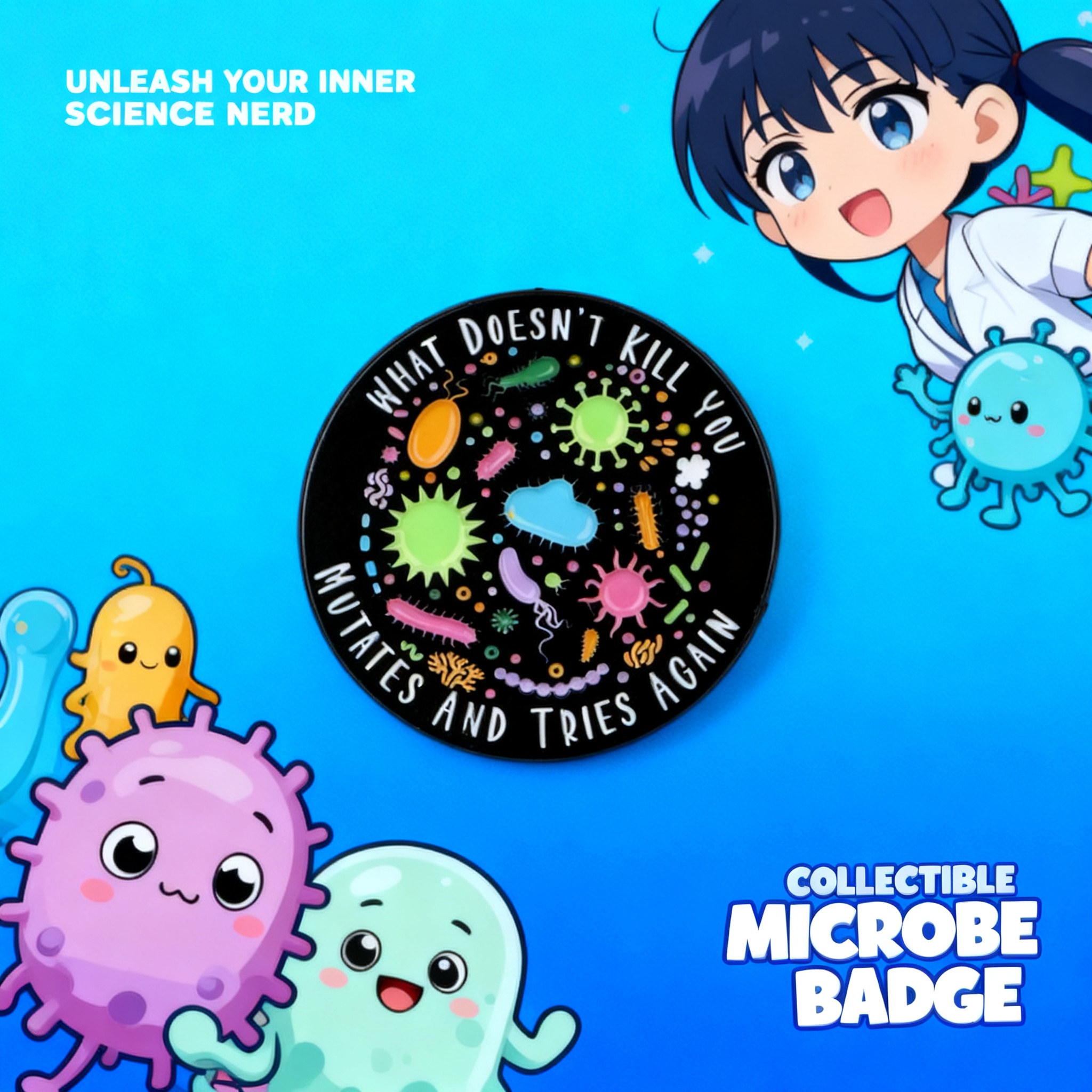 Bacterial Enamel Pin Nurse Doc - огляд і ціна Science Toys