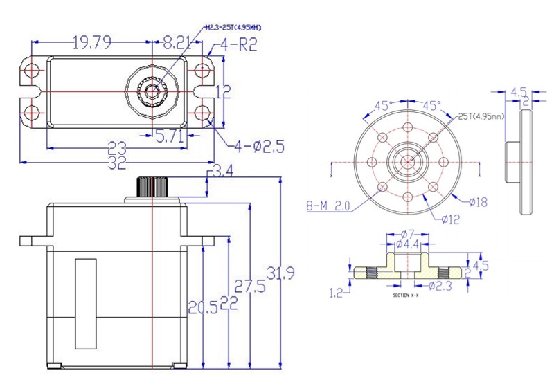 Feetech HLS3606M Constant Forc - огляд і ціна Robot Arm Motor