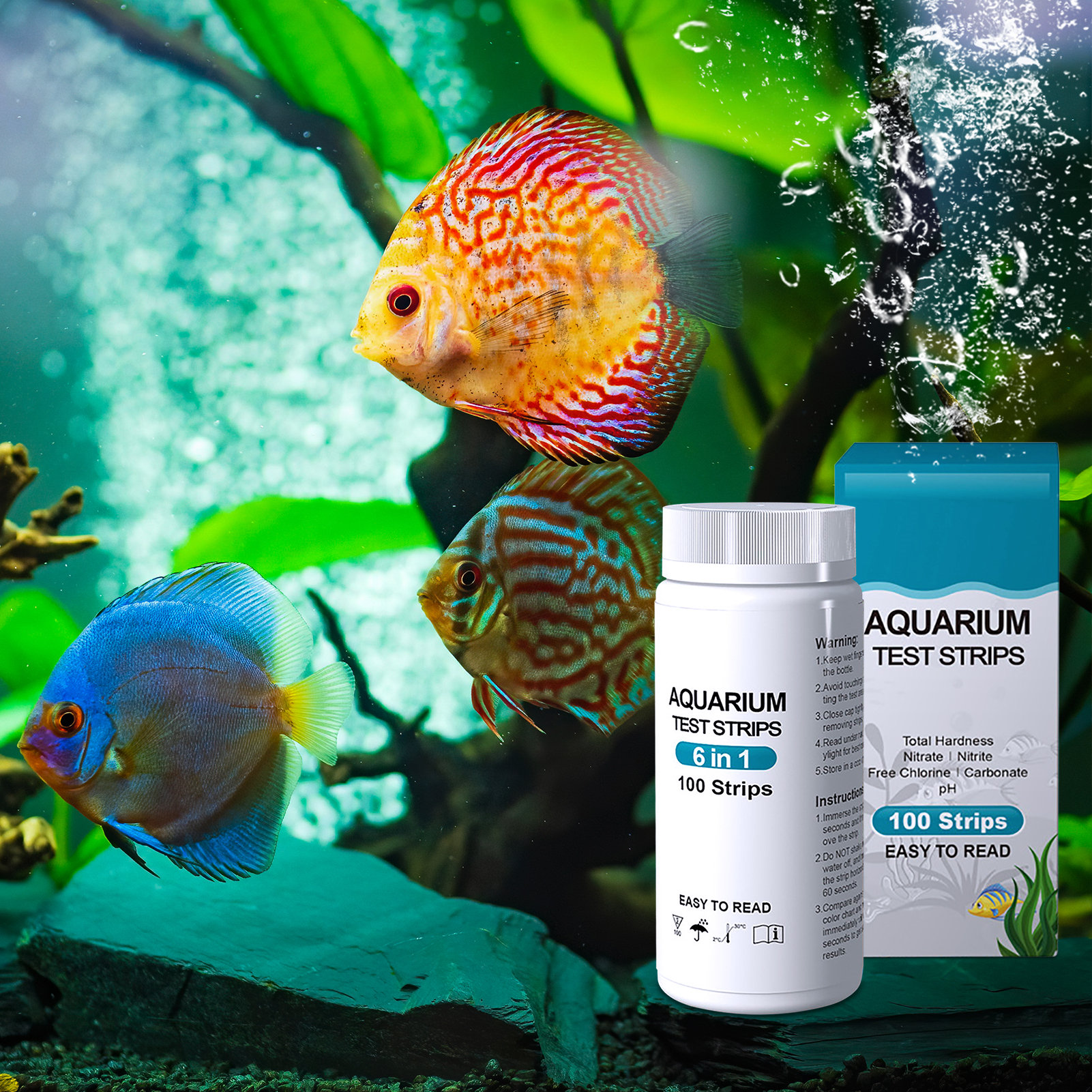 100pcs 6-in-1 Water Quality Te - огляд і ціна Water Testing Kit