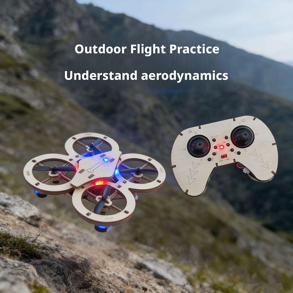 DIY Wooden RC Drone Quadcopter - огляд і ціна Science Project Diy