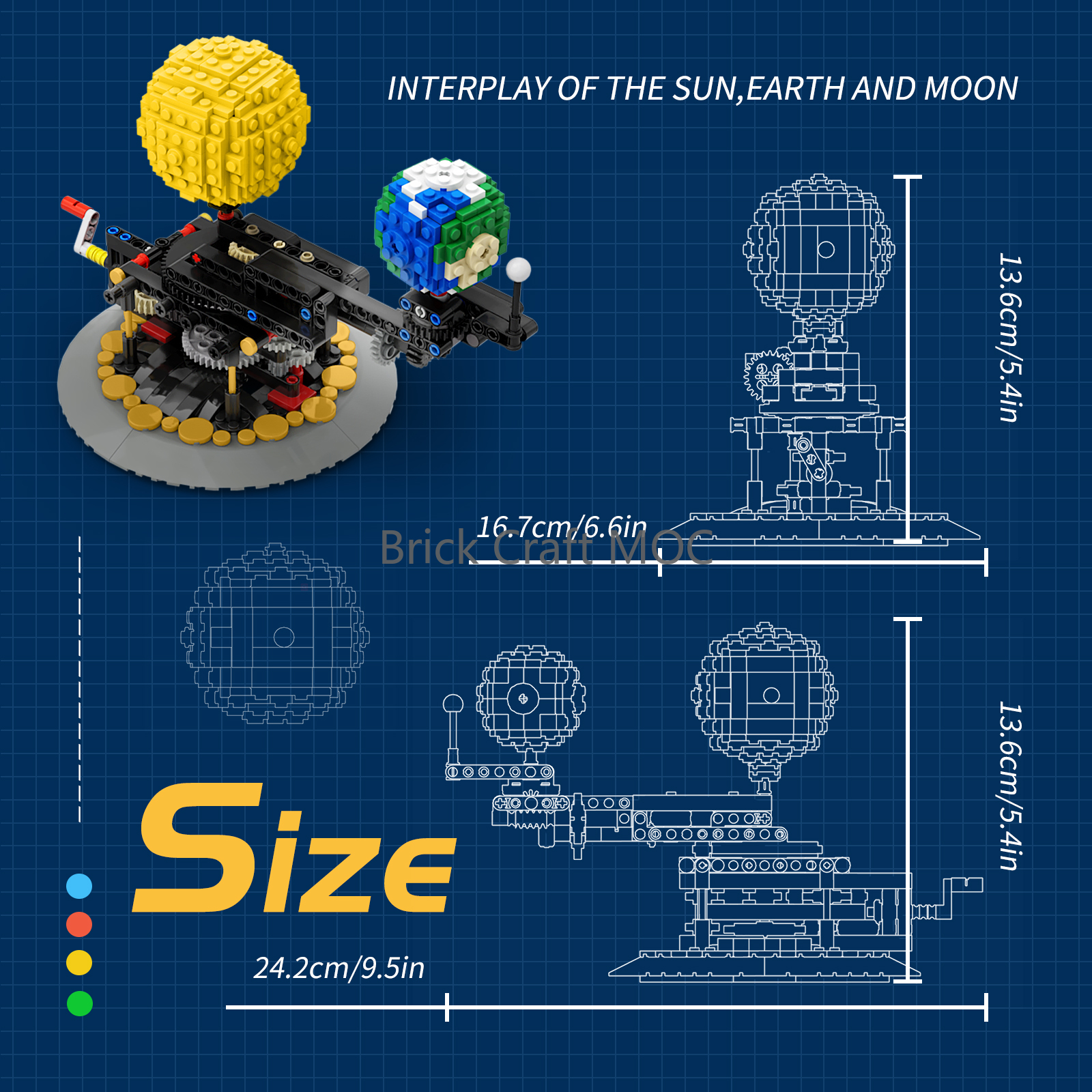 MOC Sun Earth Moon Orrery Buil - огляд і ціна Solar System Orrery