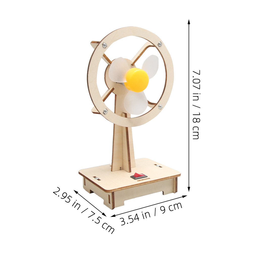1Set Wooden Fan DIY Assembly M - огляд і ціна Science Experiment