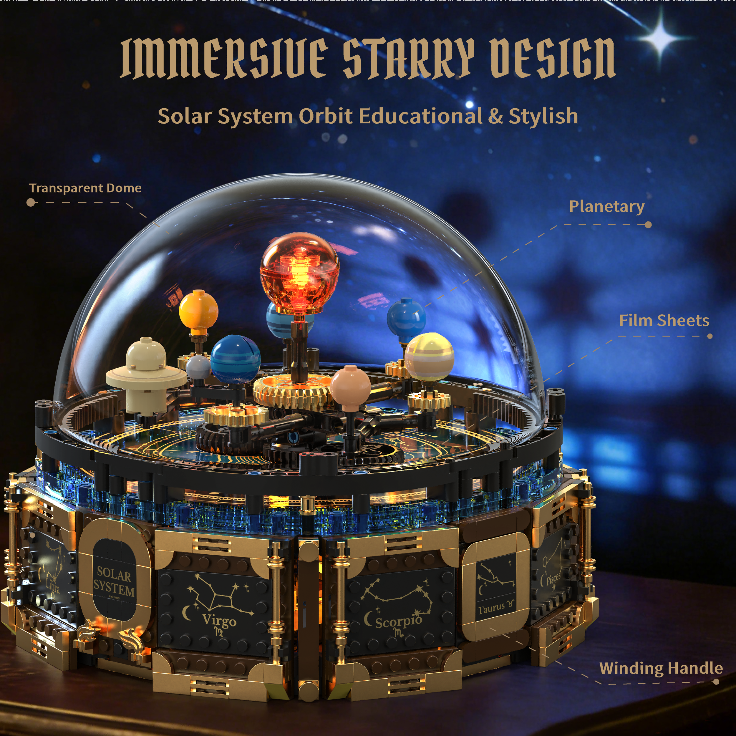 Mechanical Solar System Music  - огляд і ціна Solar System Orrery