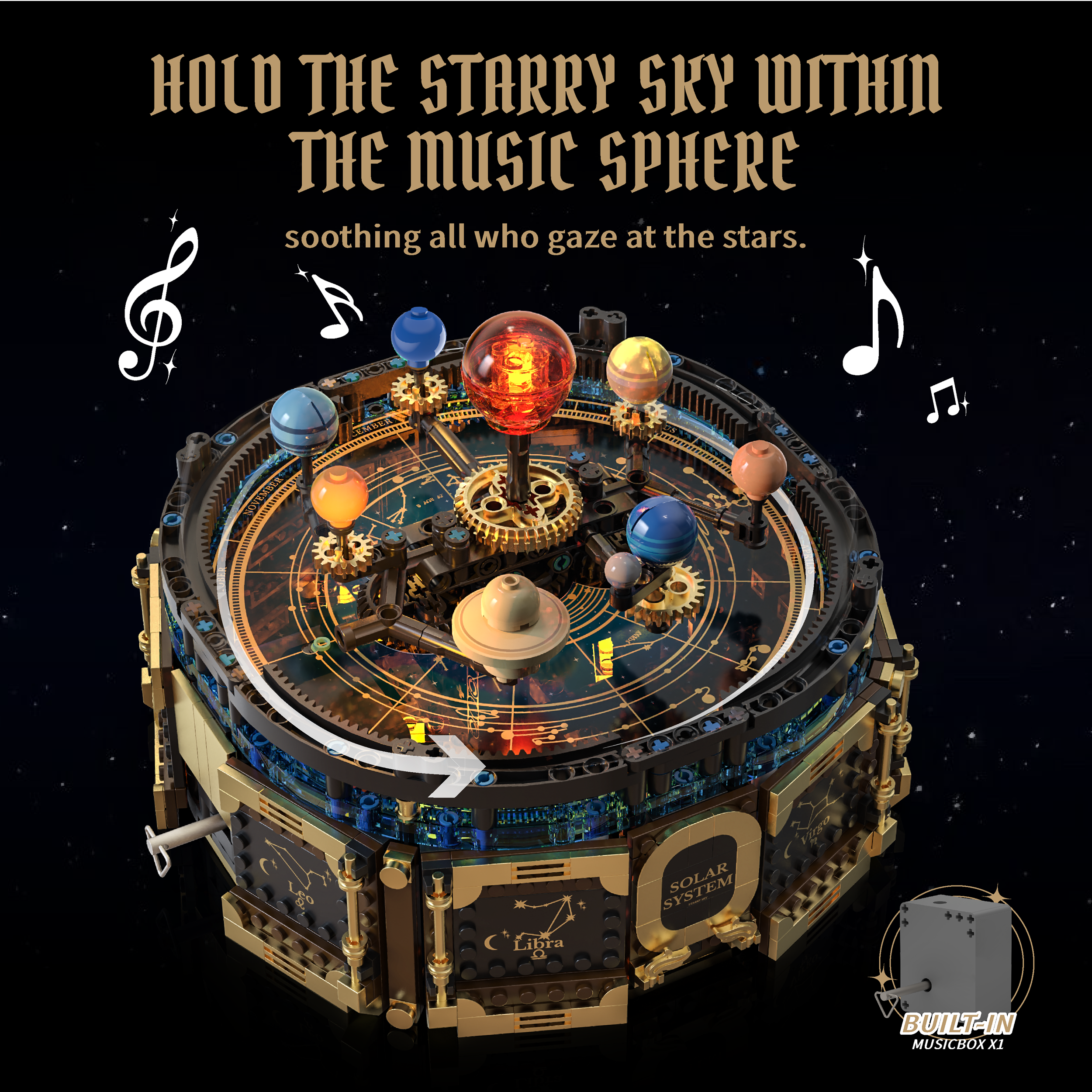 Mechanical Solar System Music  - огляд і ціна Solar System Orrery