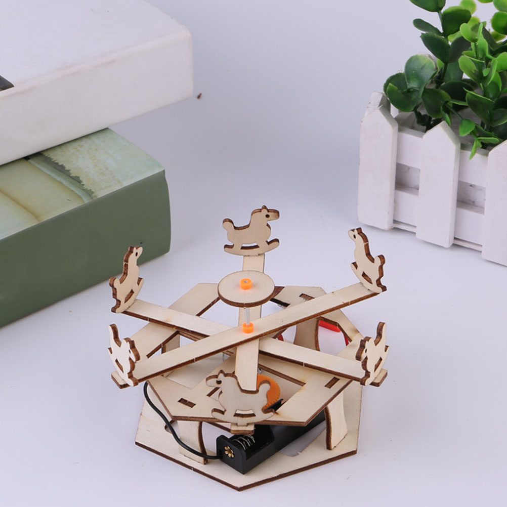 DIY Wooden Merry-Go-Round Asse - огляд і ціна Science Project Diy