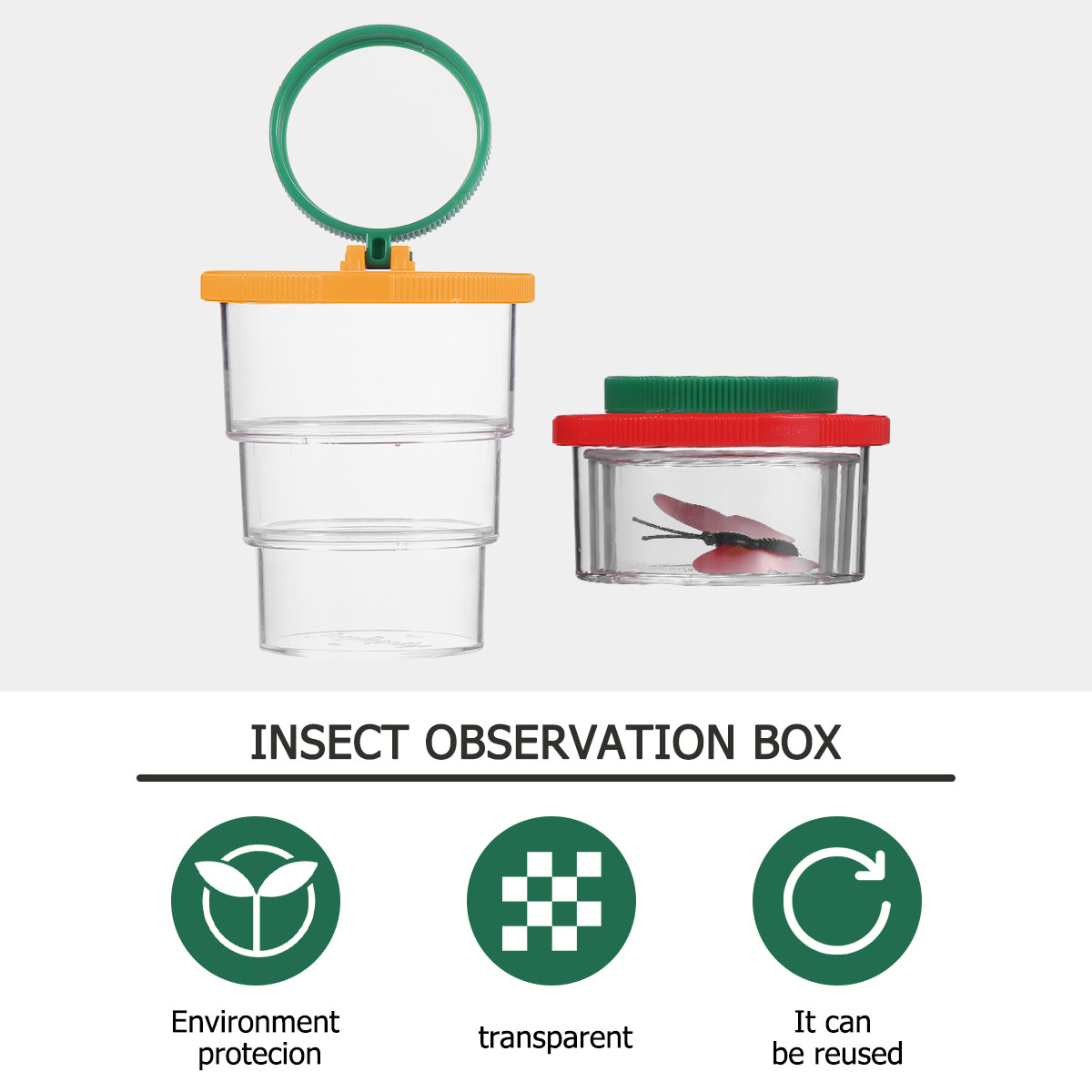 2Pcs Observation Box Bug Viewe - огляд і ціна Science Toys