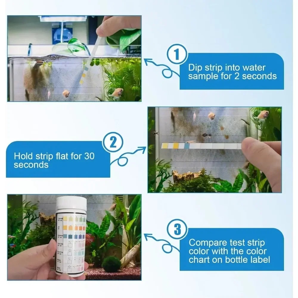 Aquarium Test Strip  PH Qualit - огляд і ціна Water Testing Kit