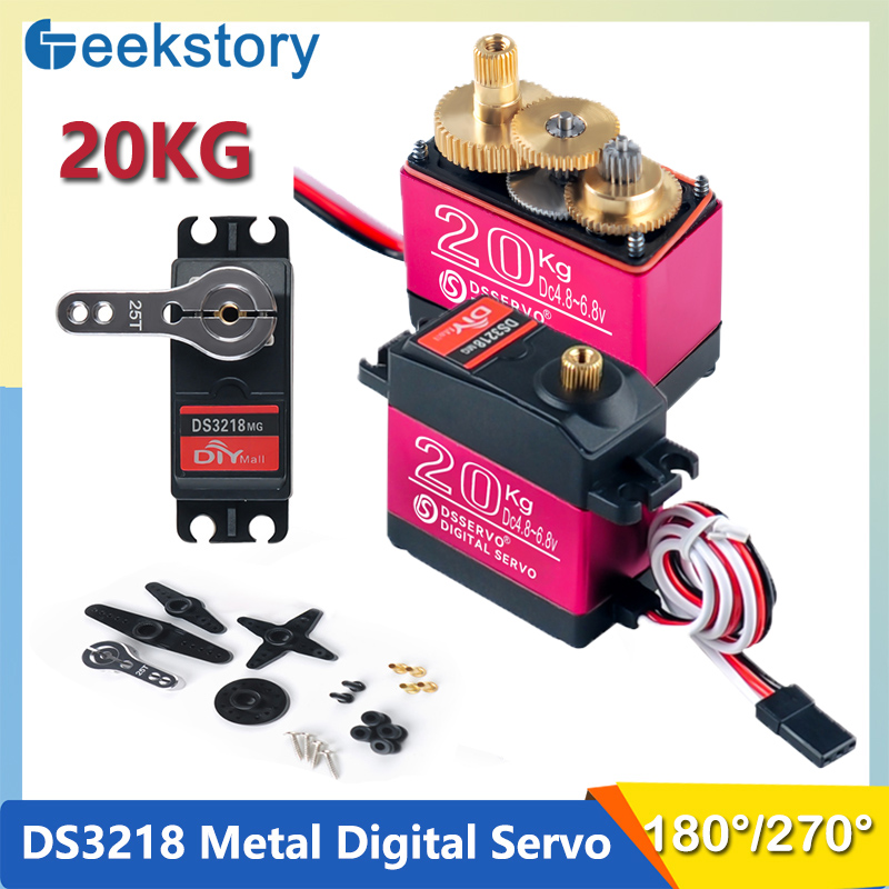 20KG Digital DS3218 Servo 180° - огляд і ціна Robot Arm Motor