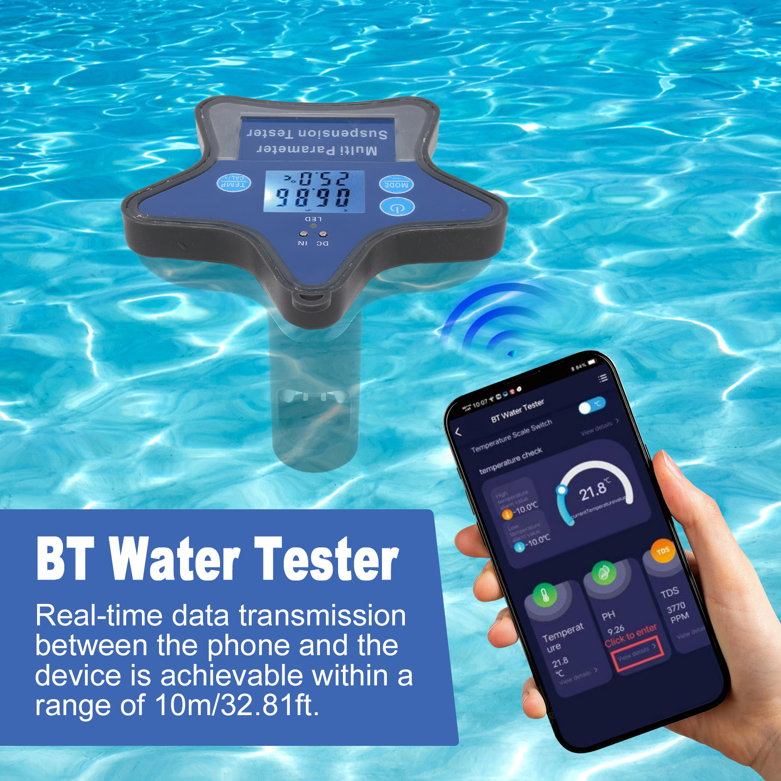 BT Water Quality Monitor Nine  - огляд і ціна Water Testing Kit