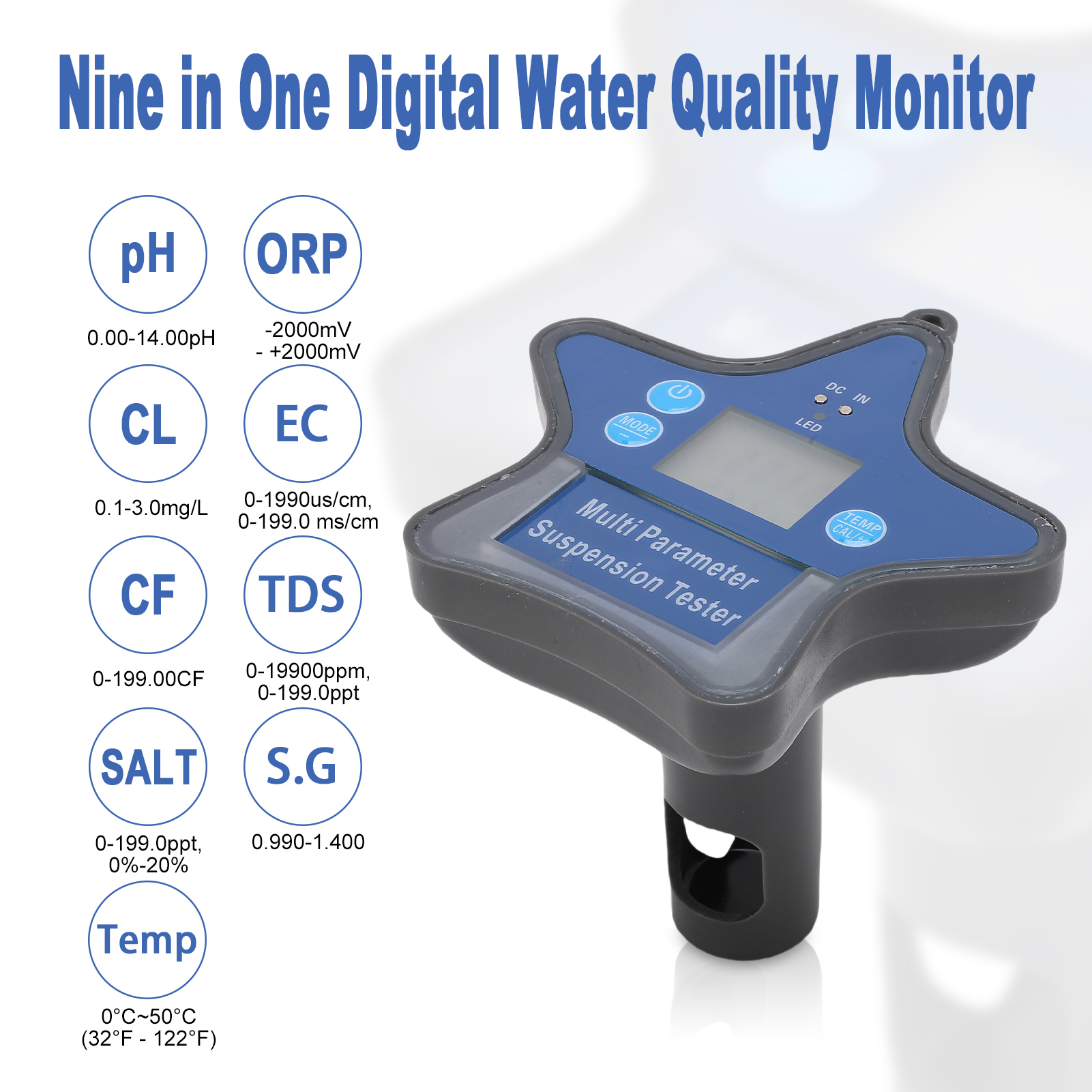 BT Water Quality Monitor Nine  - огляд і ціна Water Testing Kit