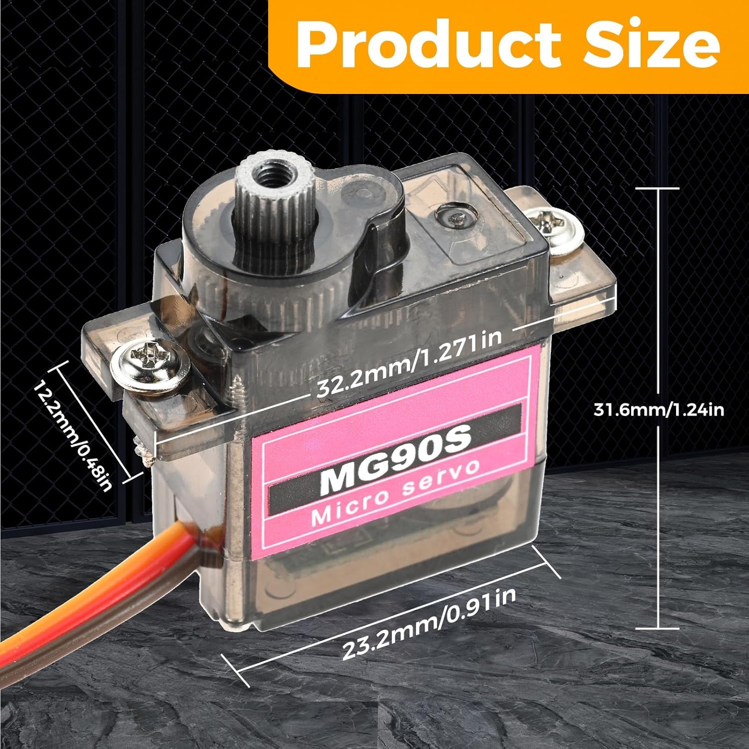 4pcs Micro Servo Metal Gear 90 - огляд і ціна Robot Arm Motor