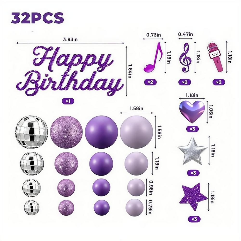 32Pcs Purple K-Pop Birthday Ca - огляд і ціна Science Of Happiness