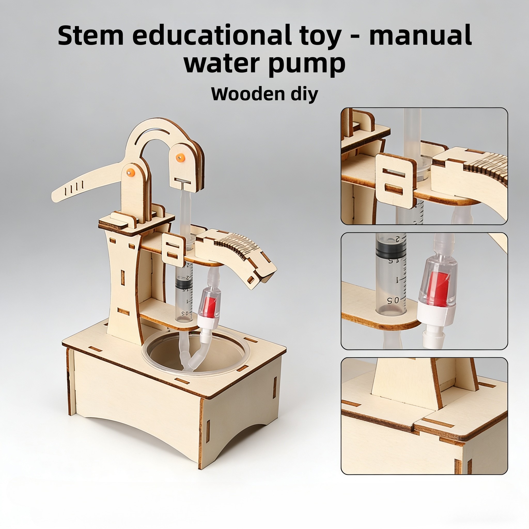 Wooden DIY Hand Pump Well Mode - огляд і ціна Science Max